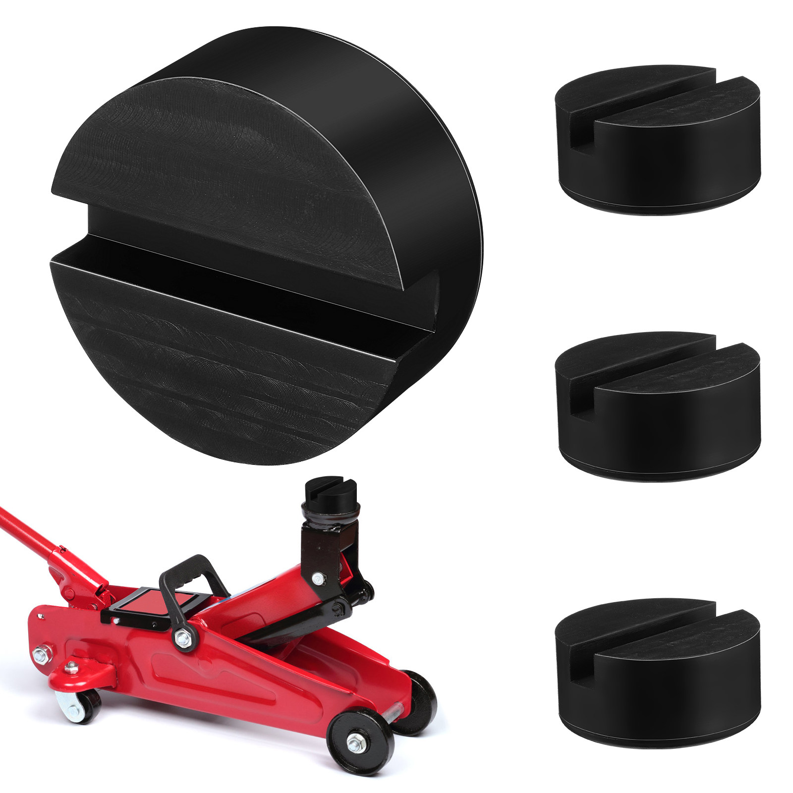 Car Jack - 4 adet Kauçuk Blok, Kriko Tabanları