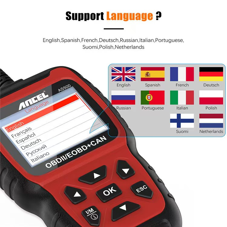 Car Repair Tools - Tüm OBDII fonksiyonları Çoklu Dil Desteği